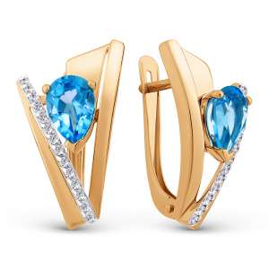 Серьги 033092-1312 (Au 585)