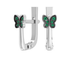 Серьги 0201546-00445 Ag 925