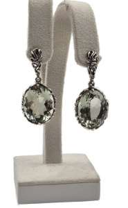 Серьги 4015с-нат АА+ (Ag 925)