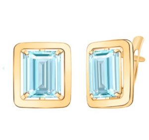 Серьги 90007с-Тп (Au 585)