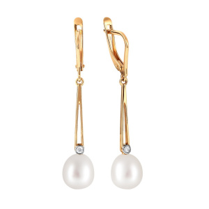 Серьги 290-1-1056Р (Au 585)