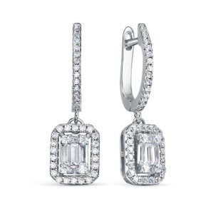 Серьги HPE3580_SR_WG (Ag 925)