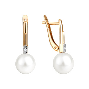 Серьги 290-1-1013Р (Au 585)