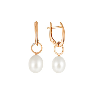 Серьги 290-1-1085Р (Au 585)