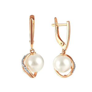 Серьги 290-1-1021Р (Au 585)