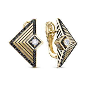 Серьги 02-01233-03-006-02-08 (Au 585)