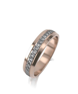 Обручальное кольцо Ш1-15бр/бк (Au 585)