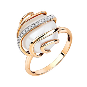 Кольцо 190-1-180Р (Au 585)