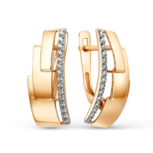 Серьги 032992-1102 (Au 585)