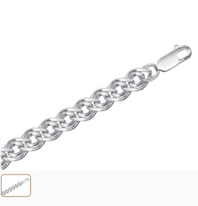 Браслет НБ 22-200Ю-3 (Ag 925)