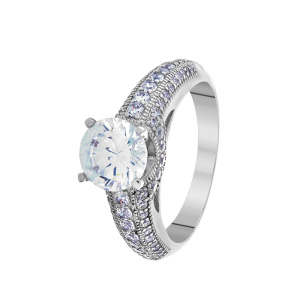 Кольцо CZ-R00702-X-W-W-X-W (Ag 925)