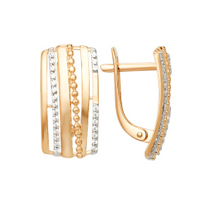 Серьги 015322-1102 (Au 585)