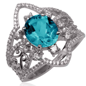 Кольцо AS-R11082-X-W-BU-X-W (Ag 925)