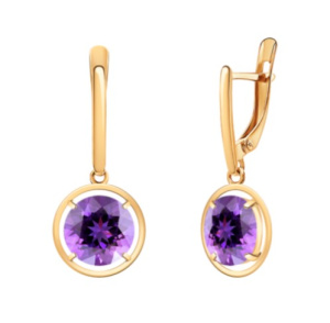 Серьги 90005с-Ам (Au 585)