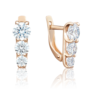 Серьги 02-2804-00-501-1110-38 (Au 585)