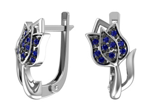 Серьги 0201395-04445 Ag 925