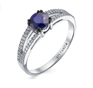 Кольцо ETL-046-R-BS (Ag 925)