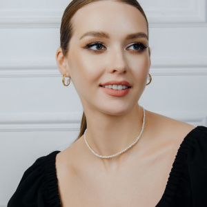 Бусы 01406S1D4.38 (Ag 925)